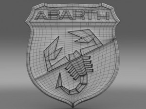 abarth logo Modelo 3D