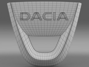 dacia logo Modelo 3D