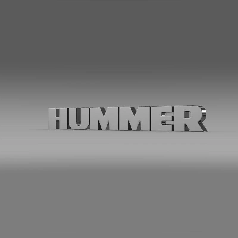 logotipo de hummer Modelo 3D .c4d .max .obj .3ds .fbx .stl .blend 