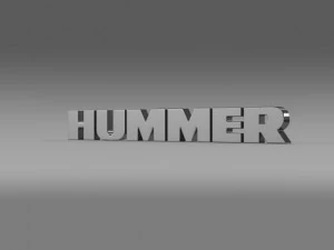 logotipo de hummer Modelo 3D