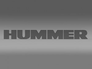 hummer logo Modello 3D