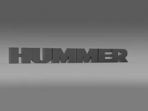 logotipo de hummer Modelo 3D