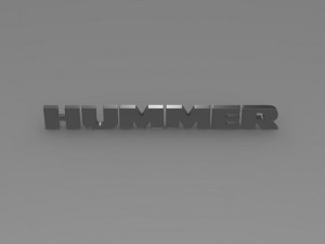 hummer logo Modello 3D