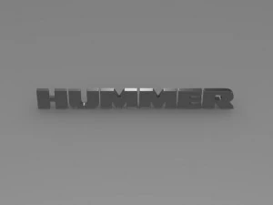 logotipo de hummer Modelo 3D