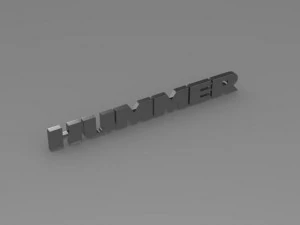 logotipo de hummer Modelo 3D
