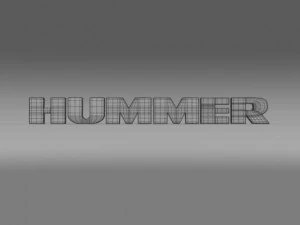 logotipo de hummer Modelo 3D