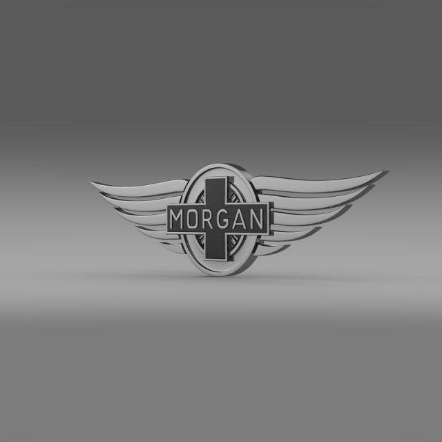 morgan logo 3D Модель .c4d .max .obj .3ds .fbx .stl .blend 