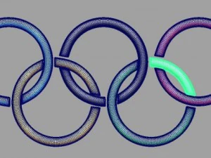올림픽 3d 로고 3D 모델