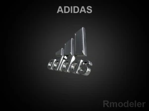 adidas 3d logo 3D Model