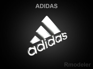 adidas 3d logo Model 3D