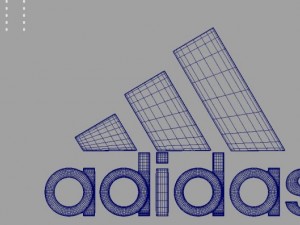 adidas 3d logo Model 3D