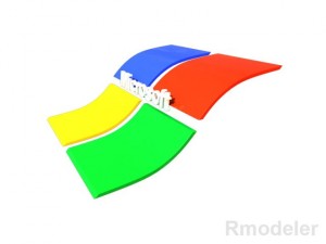 microsoft logo 3D Model