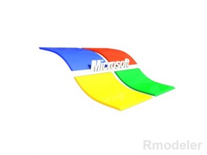 microsoft logo 3D Model