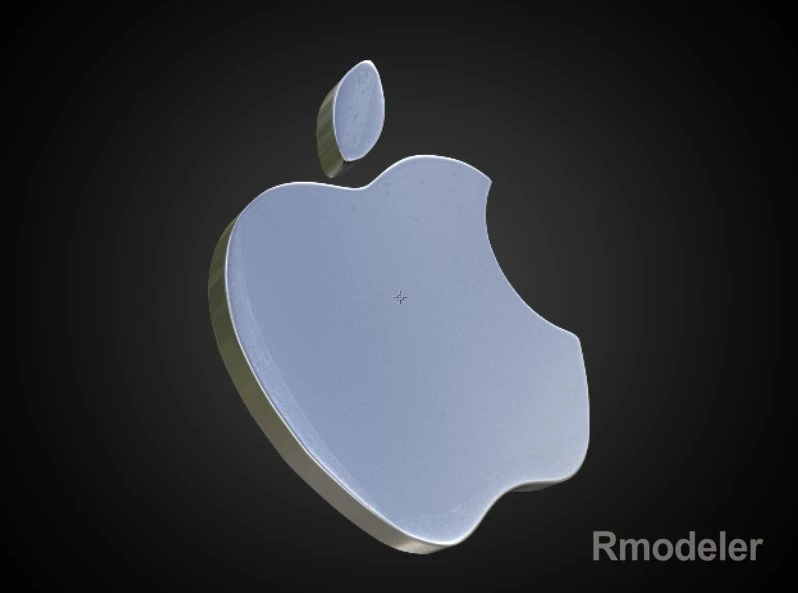 apple 3d logo 3D Model .c4d .max .obj .3ds .fbx .stl .blend 