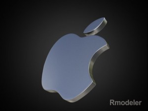 apple 3d logo Modelo 3D