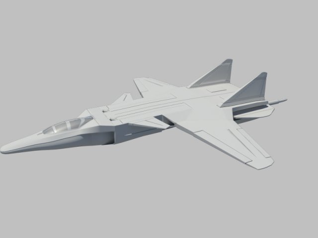 jetfighter2 3D Modell .c4d .max .obj .3ds .fbx .stl .blend 
