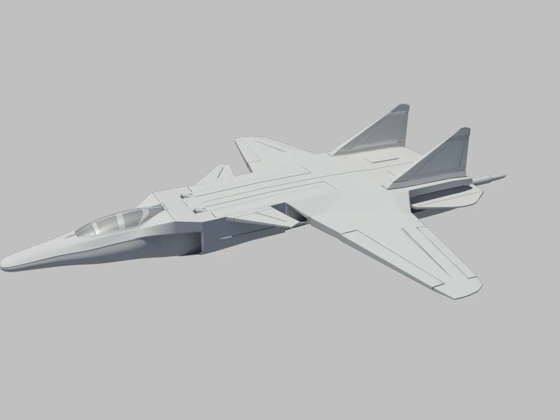 jetfighter2 3D Model .c4d .max .obj .3ds .fbx .stl .blend 