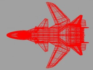 제트 전투기 3 3D 모델