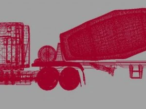 concrete mixer 3D Model