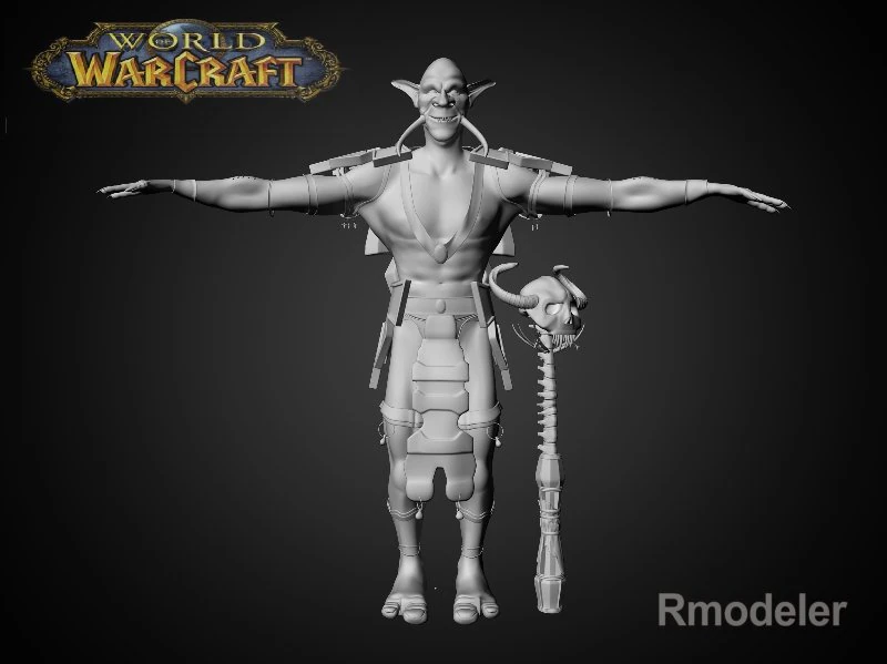 trol shaman iknra 3D Model .c4d .max .obj .3ds .fbx .stl .blend 