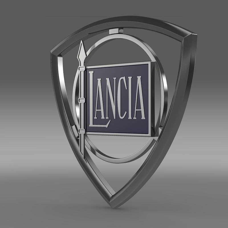 lancia  logo 3D Model .c4d .max .obj .3ds .fbx .stl .blend 