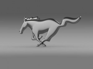 ford mustang 2009 logo 3Dモデル