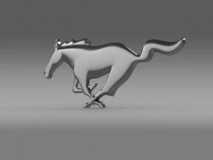 logotipo ford mustang 2009 Modelo 3D