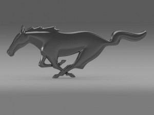 ford mustang 2009 logo 3Dモデル