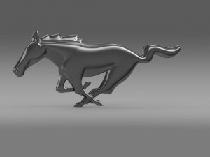 ford mustang 2009 logo 3Dモデル