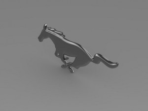 ford mustang 2009 logo 3Dモデル
