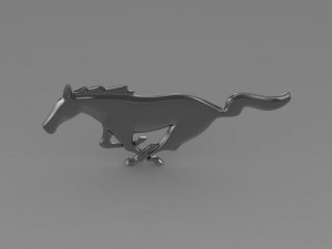 ford mustang 2009 logo 3Dモデル