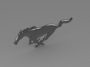 ford mustang 2009 logo 3Dモデル