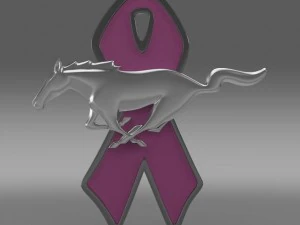 mustang wip 2009 logo 3D Model