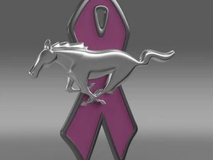 mustang wip 2009 logo 3D Model