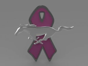 mustang wip 2009 logo 3D Model