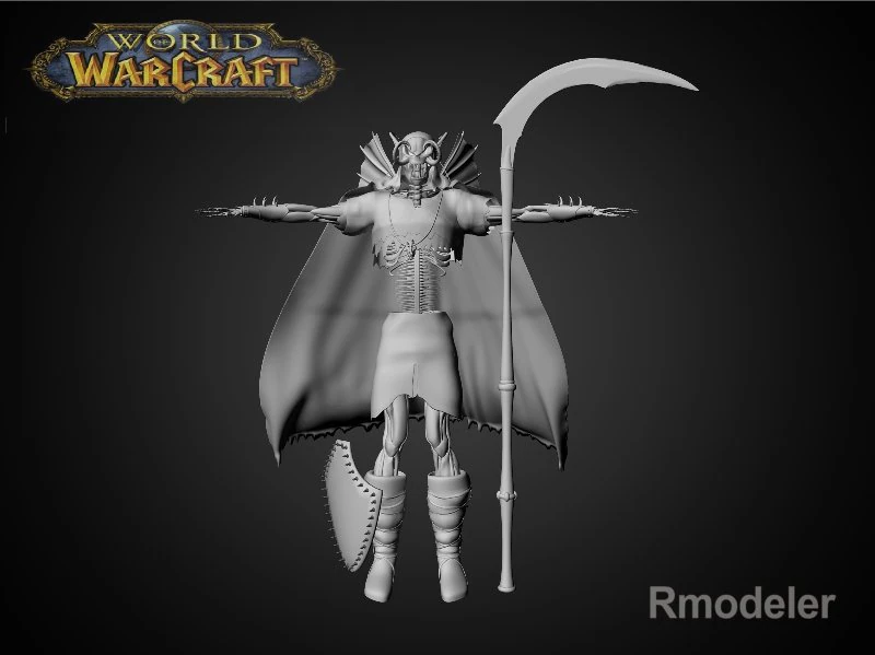 rei esqueleto do flagelo Modelo 3D .c4d .max .obj .3ds .fbx .stl .blend 