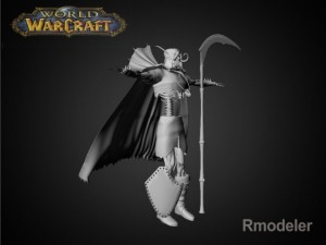 scourge skeleton king 3D 모델