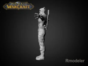 red ork axe 3D Model