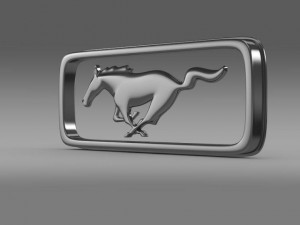 mustang olgest logo 3D Model