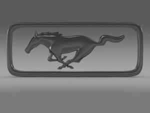 mustang olgest logo 3D Modell