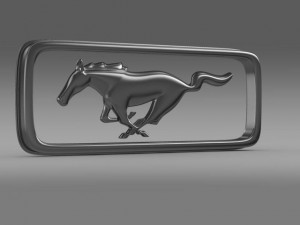mustang olgest logo 3D Modell
