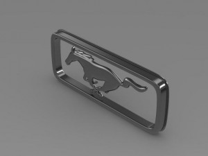 mustang olgest logo 3D Modell