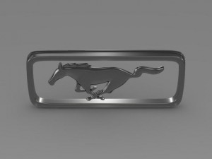 mustang olgest logo 3D Modell