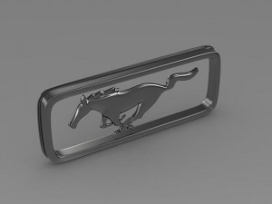 mustang olgest logo 3D Modell