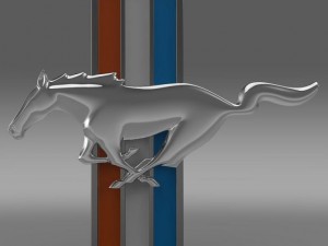 mustang boss 2008 logo 3D Model