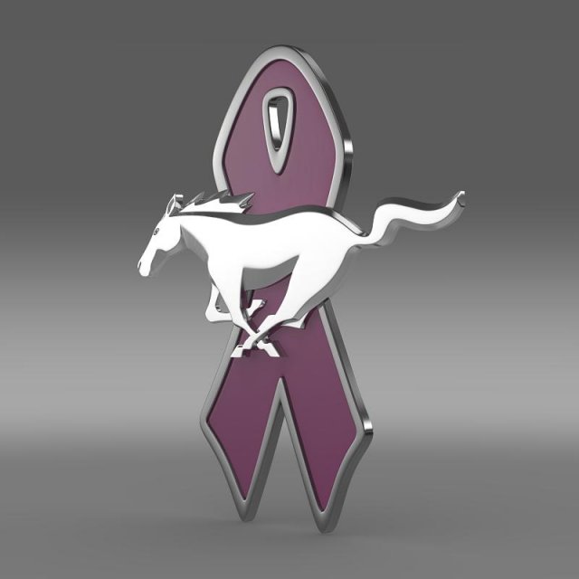 mustang wip 2010 logo 3D Model .c4d .max .obj .3ds .fbx .stl .blend 