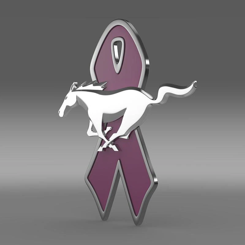 mustang wip 2010 logo 3D Model .c4d .max .obj .3ds .fbx .stl .blend