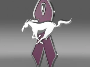 머스탱 wip 2010 로고 3D 모델