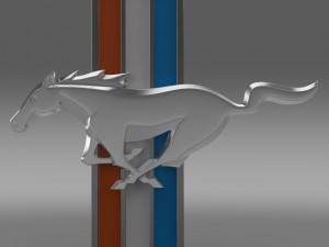 mustang boss 2012 logo 3D Model
