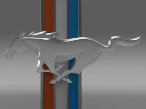 mustang boss 2012 logo 3D Model